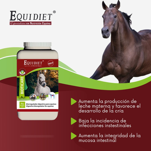 Equidiet Bioticare Biorregulador Digestivo 3kg Granulado