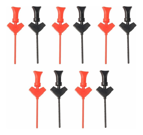 10pcs Grabber Prueba Sonda Gancho Para Smd Ic Test Clips Pue