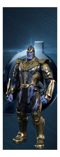 Adesivo Decorativo De Porta Vingadores Thanos P446 Até 4m²