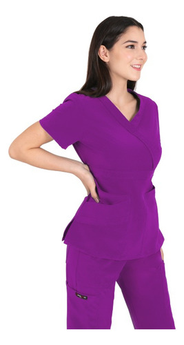 Conjunto Uniforme Quirúrgico Scrubs Dama Violeta