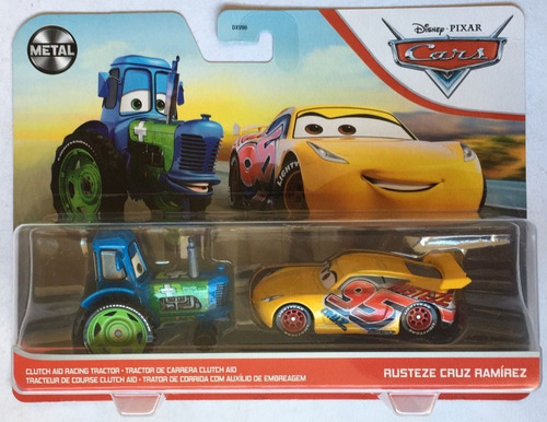Disney Pixar Cars Clutch Aid Racing Tractor Y Rusteze Cruz R