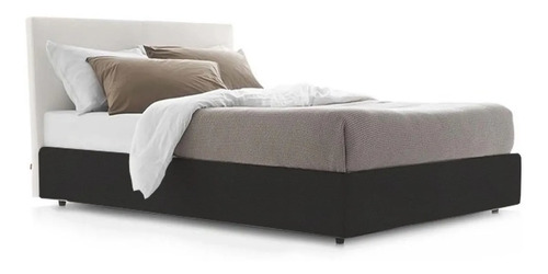 Imagen 3 de 7 de Cubre Sommier Ecocuero 160 X 200 Queen Negro Ecologico