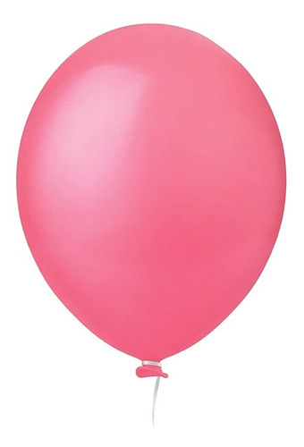 Balão Bexiga Liso N°5 Diversas Cores - Pic Pic Cor Rosa blush