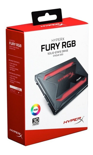 Unidad Solida Hyperx Fury 240gb Rgb 3d Nand