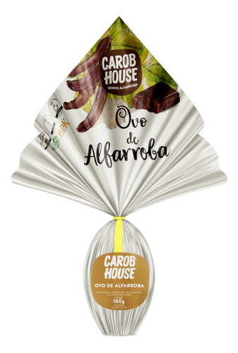 Ovo de Páscoa de Alfarroba Carob House 160g