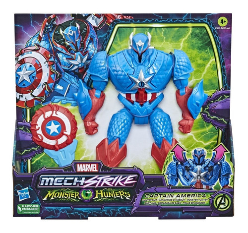 Figura Marvel Mechstrike Capitan America Armadura De Caza