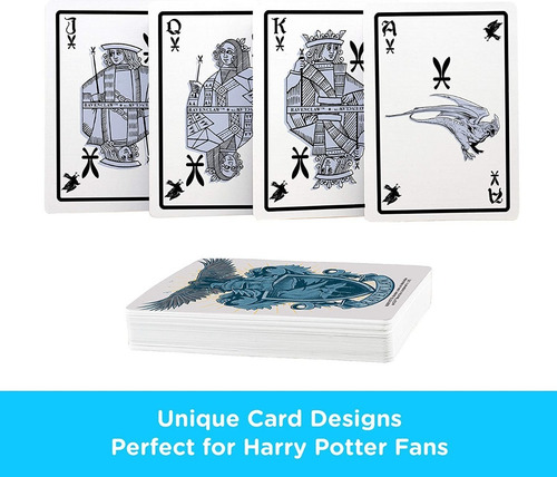 Cartas Naipes Inglés Ravenclaw Harry Potter 2 Pack- Carioca