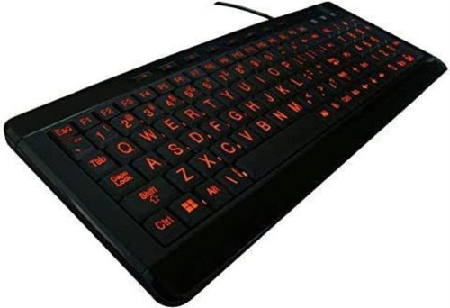 Teclado Retroiluminado, Usb Impaprice / Negro Y Azul