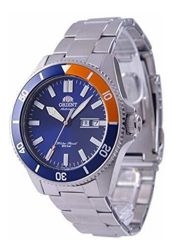 Reloj Automático Para Hombre Orient Kanno Con Esfera Azul Ra