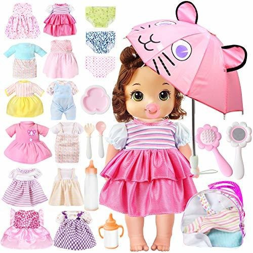 Ropa Muñecos - Lausomile 25 Pack Alive Baby Doll Clothes Acc | Envío gratis