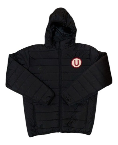 Casaca Universitario De Deportes Modelo Impermeable Negro