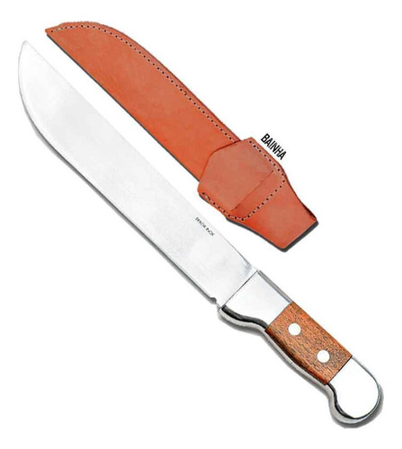 Facão 18 Polegadas Bianchi Aço Inox Com Bainha Pesca Caça