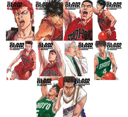 Slam Dunk Pack Vol Tomo 1 2 3 4 5 6 7 8 9 10 Manga Panini