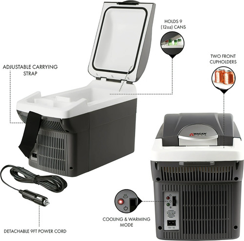 Comoda Hielera Para Carro 12v Portatil Para Acampar Refri