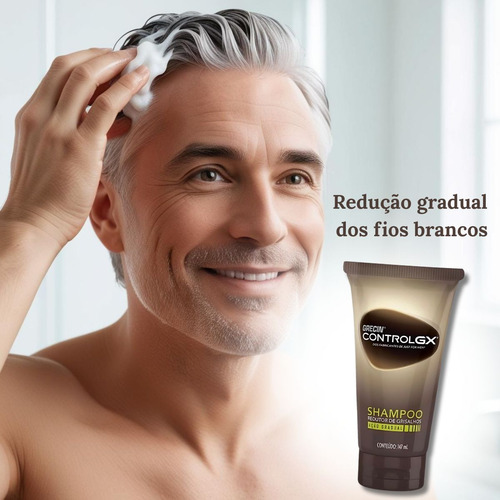 Shampoo Redutor Grisalhos Grecin Control Gx 118ml Homem