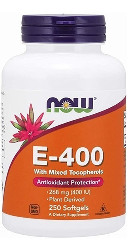 Now Foods | Vitamin E | 400 Iu Mixed Tocopherols | 250 Soft