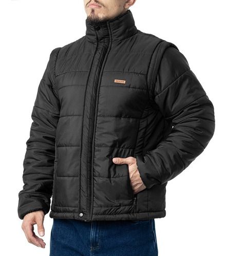 Jaqueta Masculina Puffer Everest Invictus Casaco Vira Colete