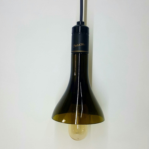 Lampara De Techo Elavodara Con Botella De Vidrio