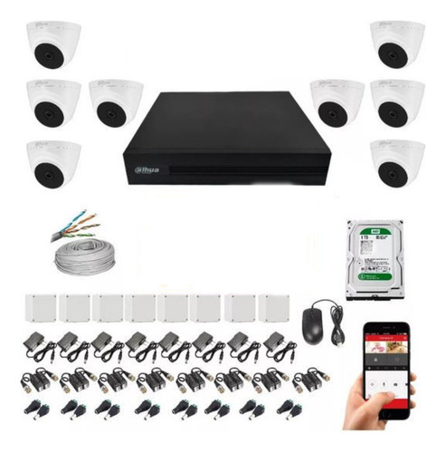 Cámaras De Seguridad Kit Cctv 4mpx/dahua Dvr 8ch+8cam+disco