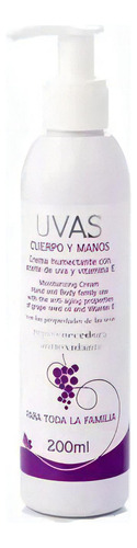  Crema Humectante Cuerpo Y Manos Uva Carmen Suain X 200ml