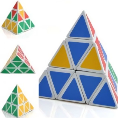 Juego Pirámide Destreza Mental Colores 3 X 3 X 3 Cubo Magico