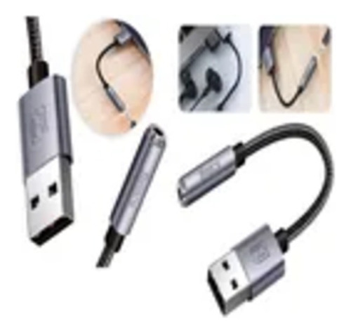 Placa De Som Elite Sound Usb P2/3 Hrebos Para Pc Notebook