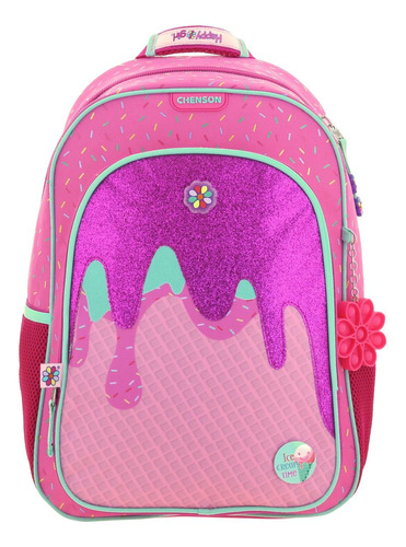 Mochila Grande Escolar Chenson Happy Girl Rosa