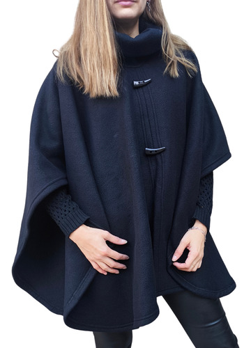 Poncho Polar Mujer Con Cuello Alto Calidad Premium