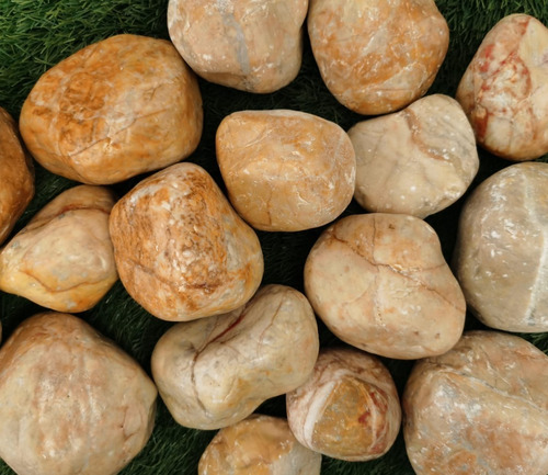 Piedra Decorativa Onix De 8cm A 9cm Tipo Mármol. 2023 Color Amarillo