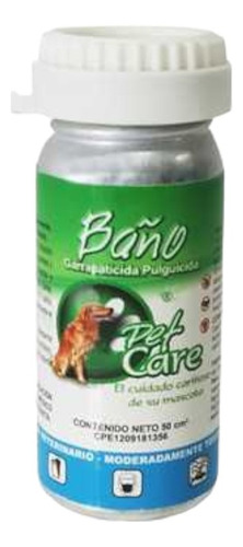 Pet Care Baño Garrapaticida 50ml Amitraz Garrapatas Y Pulgas