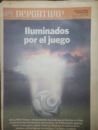 Diario Clarin El Deportivo - Guia Torneo Clausura - Año 2008