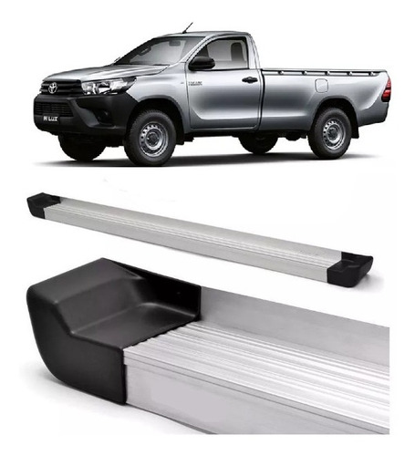 Estribo Hilux Cabine Simples 2016 A 2020 Prime Natural