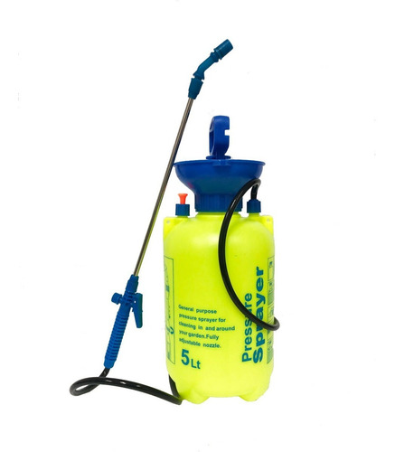 Imagen 1 de 8 de Pulverizador Rociador Fumigador Manual 5 Lt Con Valvula Lanz