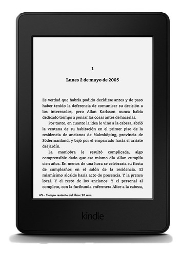 Kindle Paperwhite 300ppi Negro Amazon, Luz, 4gb, Wifi