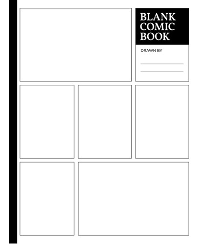 Libro: Blank Comic Book: Large Storyboard Comic Paper | 8.5 