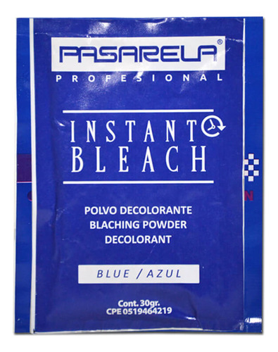 Pasarela Instant Bleach Polvo Decolorante 30 G