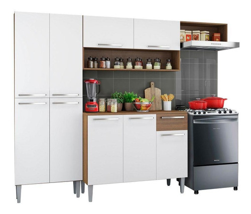 Mueble De Cocina Madesa Emilly Sin Lavadero 229 Cm