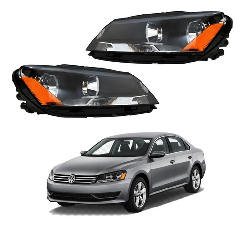 Juego De Faros Volkswagen Passat 2012 2013 2014 2015 Nuevos