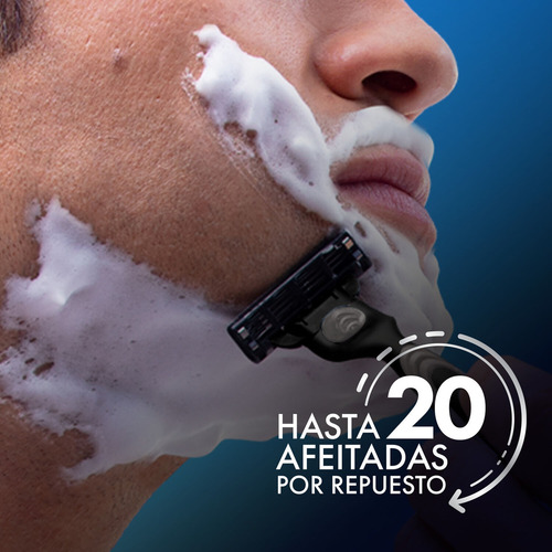 Imagen 6 de 8 de Repuestos para maquina de afeitar Gillette Mach3 con 4 unidades