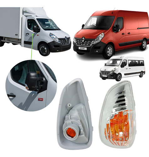 Lanterna Pisca Seta Retrovisor Renault Master 12 13 14 A 25
