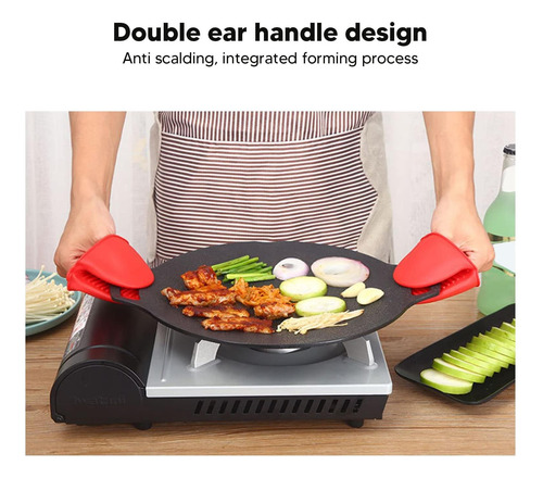 Parrilla Antiadherente Para Barbacoa Alomejor Coreano, Doble
