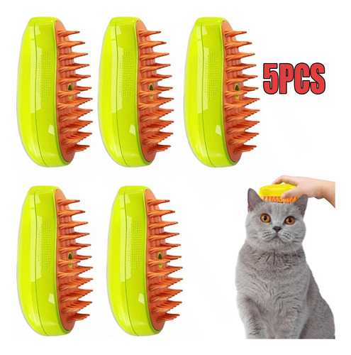 Cepillo De Vapor Cat, Cepillo Multifuncional Para Gatos, 5 P