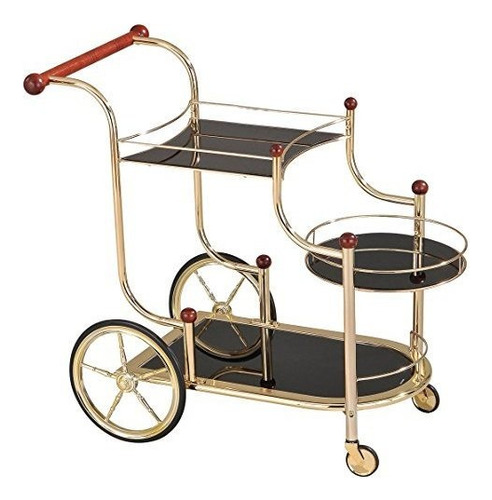 Carrito De Servicio Acme Lacy - 98006 - Chapado En Oro - Mad