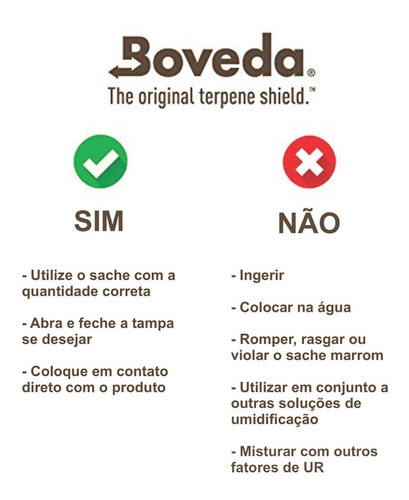 Imagem 5 de 6 de Boveda 62% - 8g Kit C/10un Umidificador Ervas Fumos Alimento