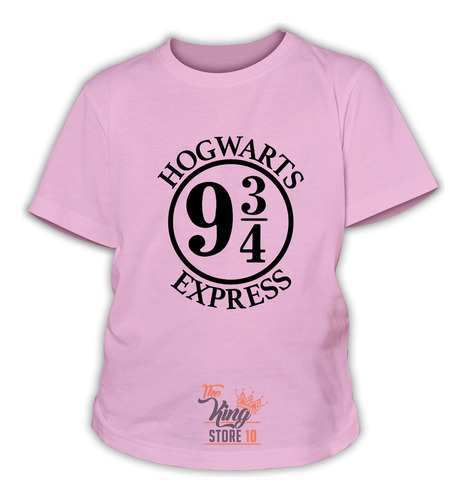 Polera De Niño, Tren Hogwarts 9 3/4, Harry Potter