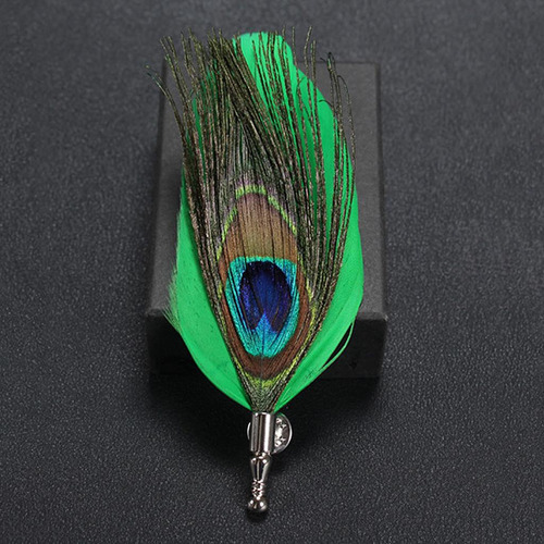 Hombres Broches De Plumas De Alfileres De Broche Ramillete