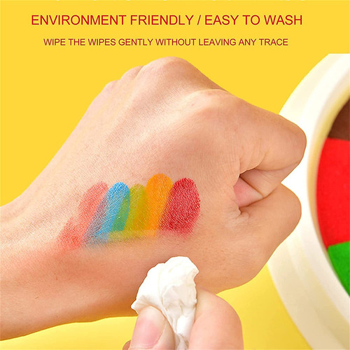 Kit De Pintura Para Dedos, 25 Colores Lavables Y Fácil De Li