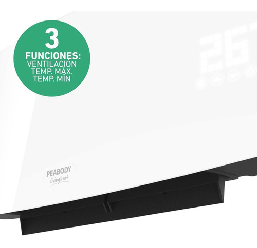 Imagen 8 de 10 de Caloventor Digital Peabody Pe-cvu20b Control Remoto Led
