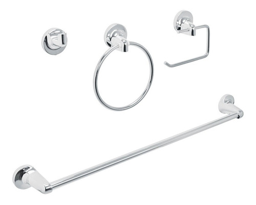 Juego De 4 Accesorios Para Baño De Acero Inoxidable