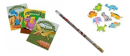 Juego De Dinosaurios Toy Party Supplies Para 12 Bundles 36 P